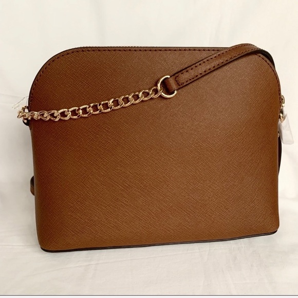 Restocked NWT authentic MK leather Dome crossbody - Picture 5 of 8